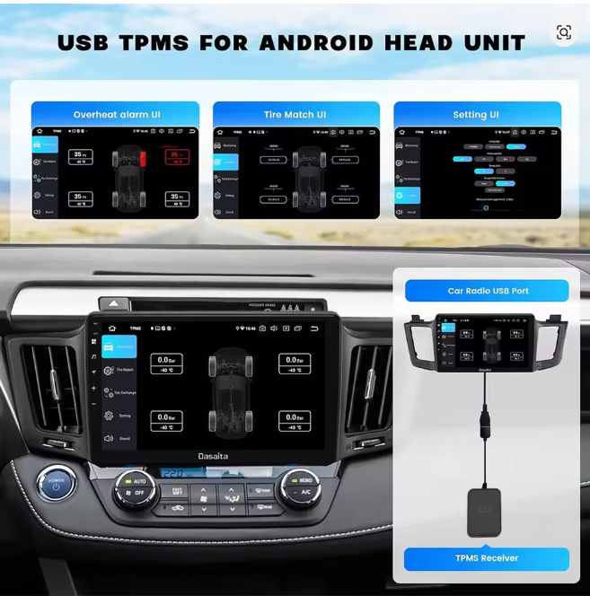 USB TPMS for Android – Tire Pressure Monitoring System